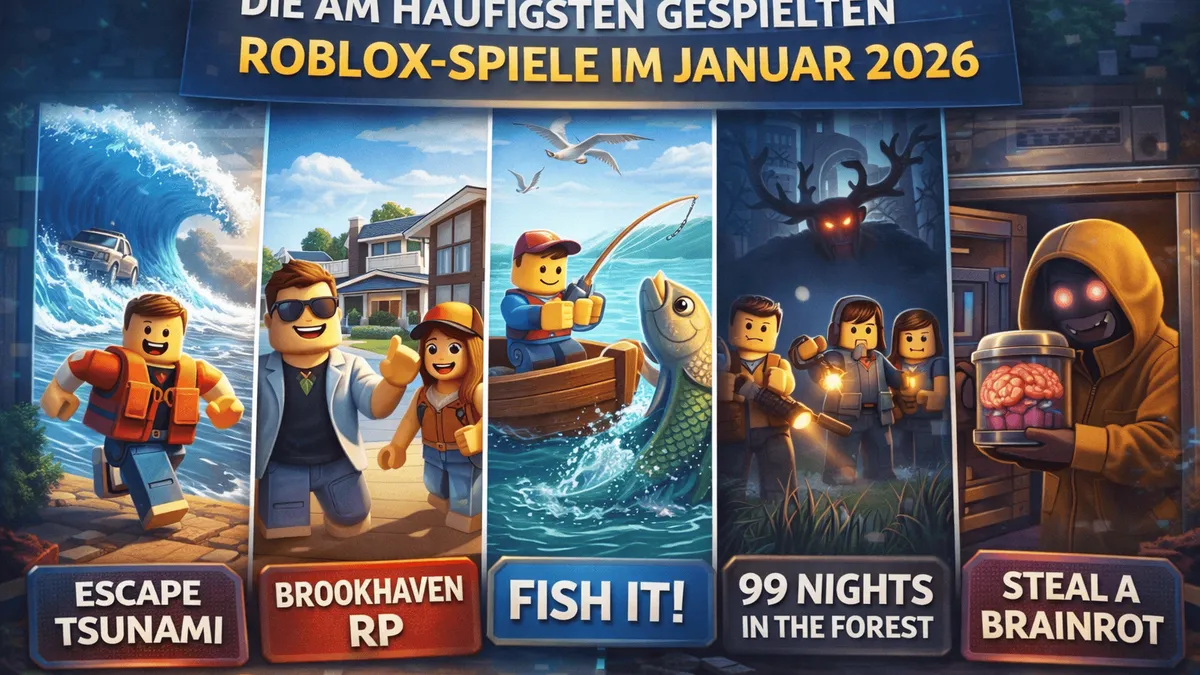 Die 5 beliebtesten Roblox-Spiele im Januar 2026