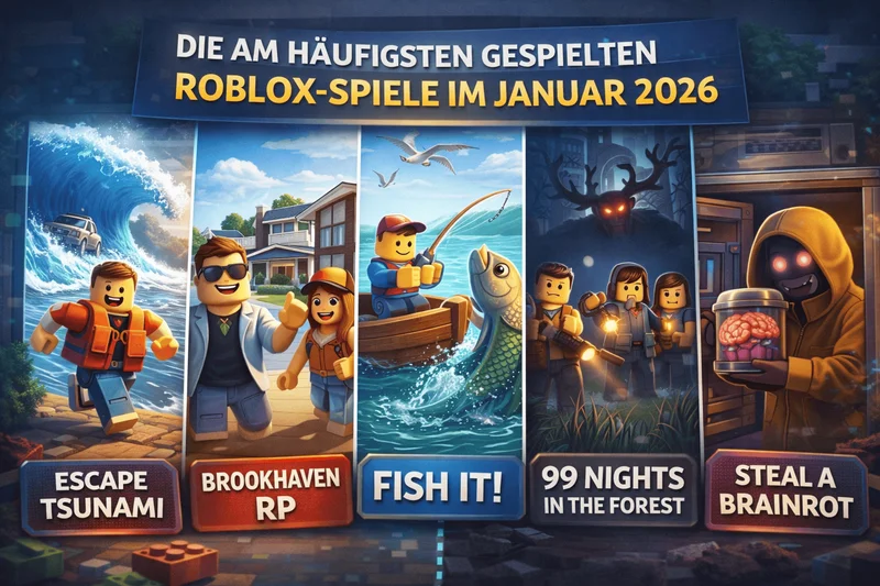 Die 5 beliebtesten Roblox-Spiele im Januar 2026