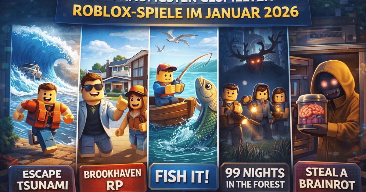 Roblox game roundup artwork including 99 Nights in the Forest among popular experiences
