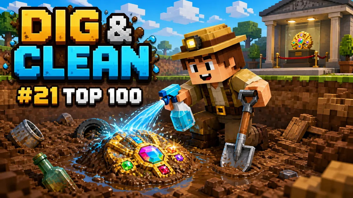 Dig & Clean Roblox: Rank, Schätze und Elterncheck