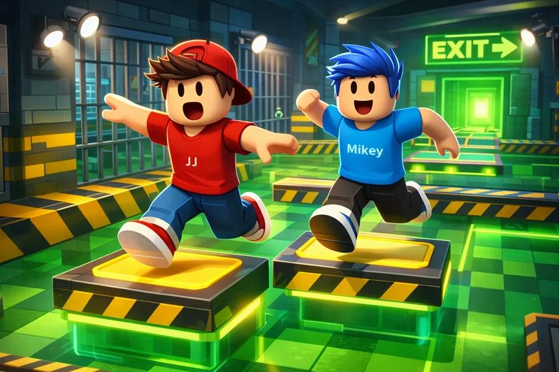 JJ vs Mikey Prison Run Roblox: Der Guide zum Minecraft-YouTuber-Obby