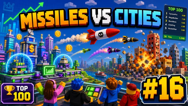 Missiles vs Cities auf Roblox: Top-16-City-Destruction-Tycoon-Guide