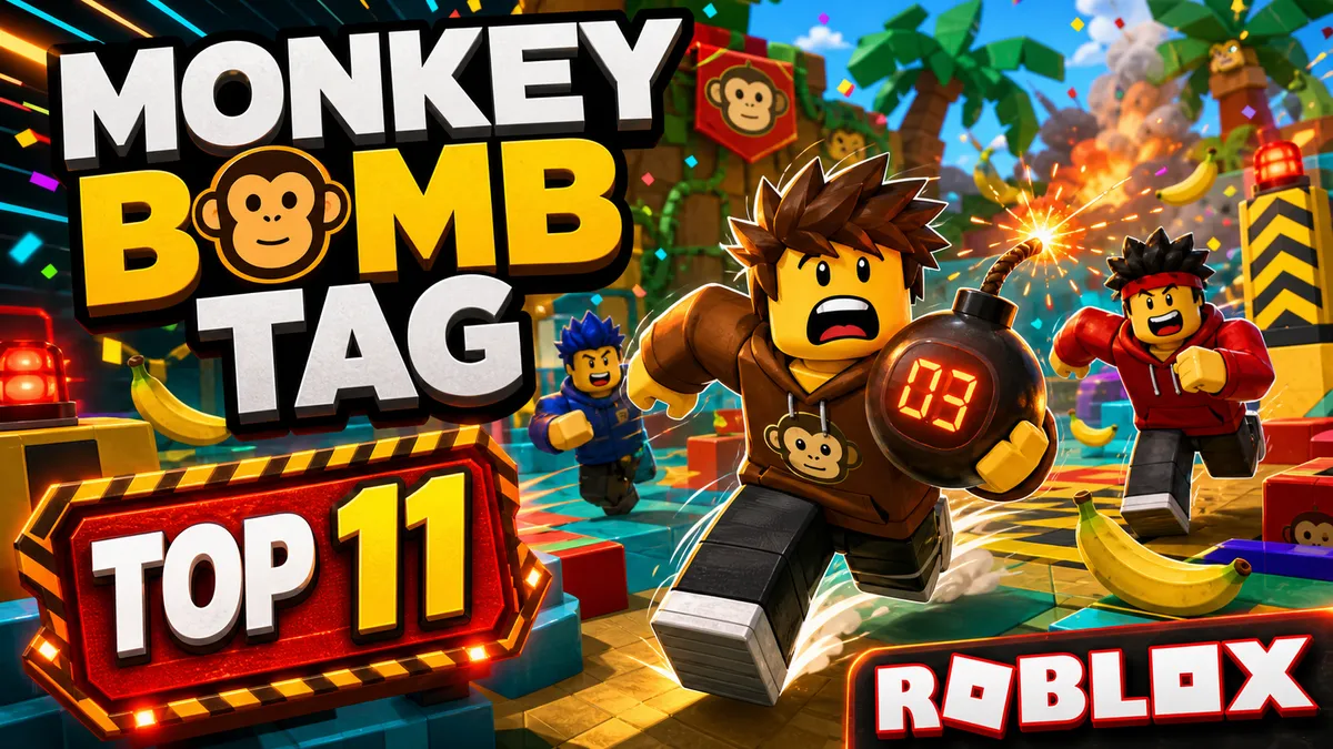 Monkey Bomb Tag auf Roblox: Warum dieses Party-Verfolgungsspiel von #71 auf #11 sprang
