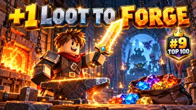 +1 Loot To Forge Roblox: Rang 9, Erze und Ausrüstung