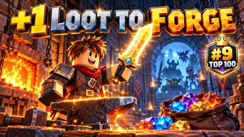 +1 Loot To Forge Roblox: Rang 9, Erze und Ausrüstung