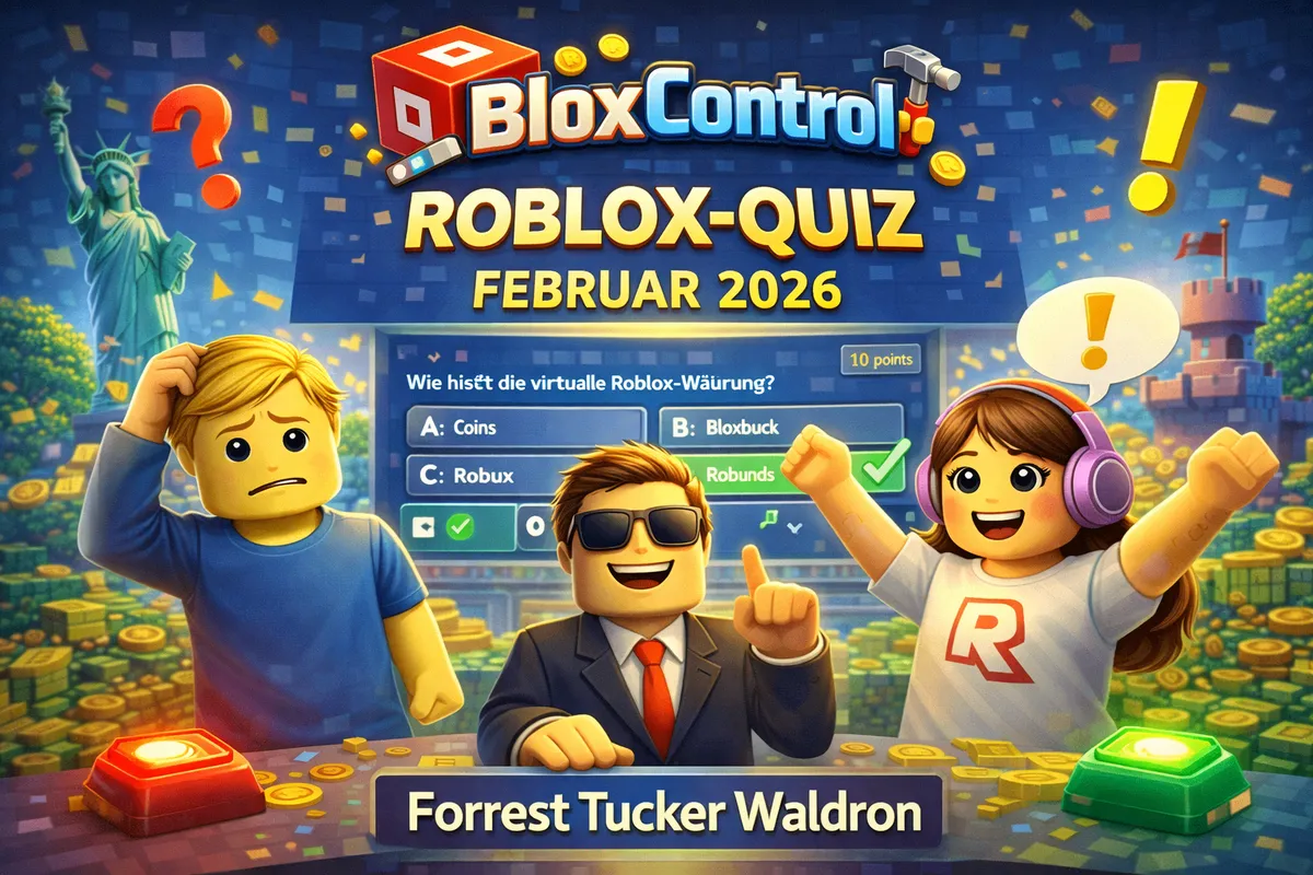 Das BloxControl Roblox-Quiz Februar 2026: Werde zum BloxBux-Milliardär!