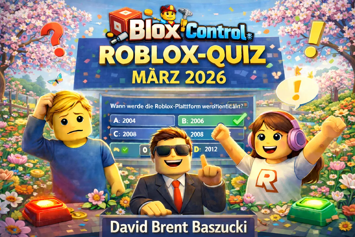 Das BloxControl Roblox-Quiz März 2026: Werde zum BloxBux-Milliardär!