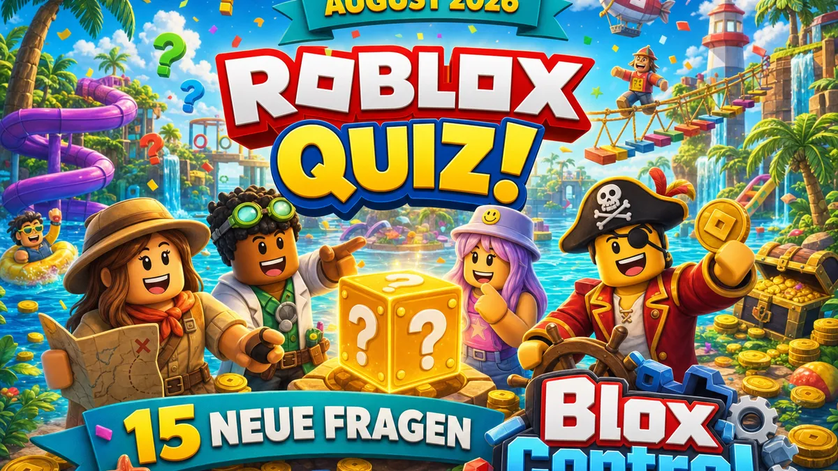 Das BloxControl Roblox-Quiz August 2026: 15 neue Sommerfragen!