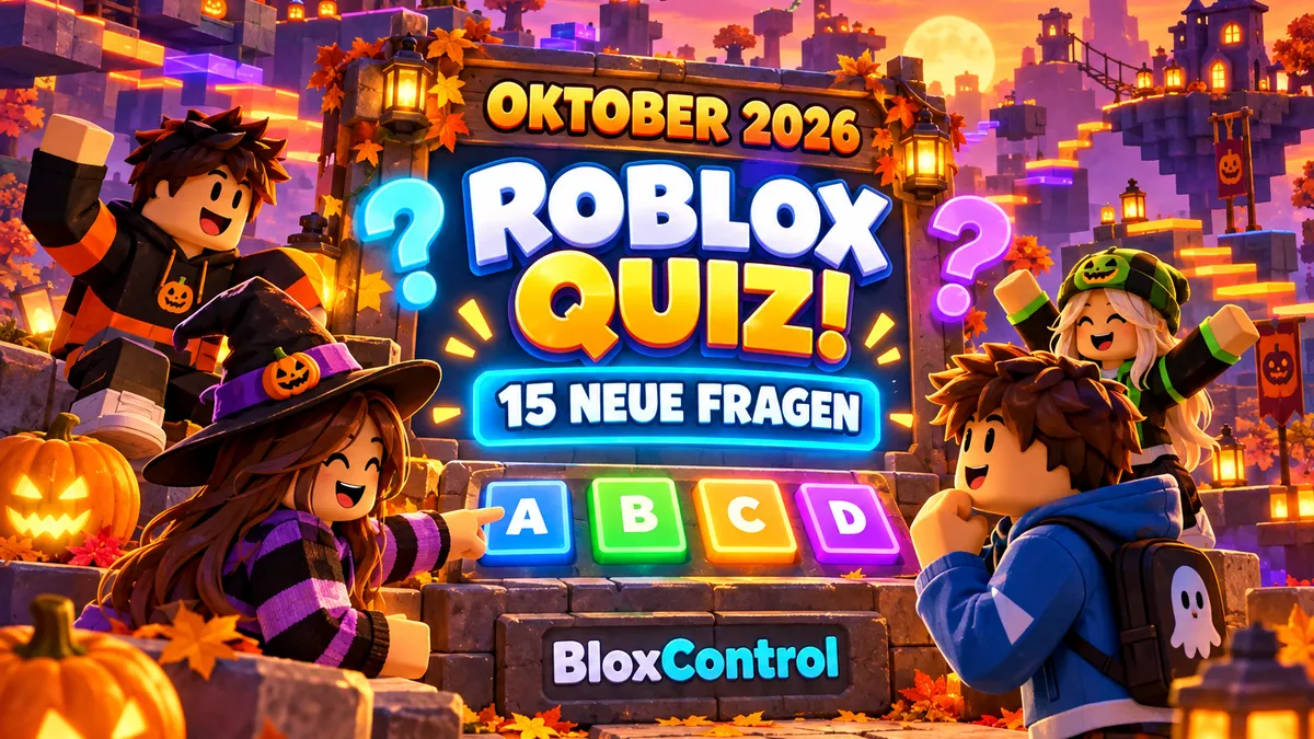 Das BloxControl Roblox-Quiz Oktober 2026: 15 neue Herbstfragen!