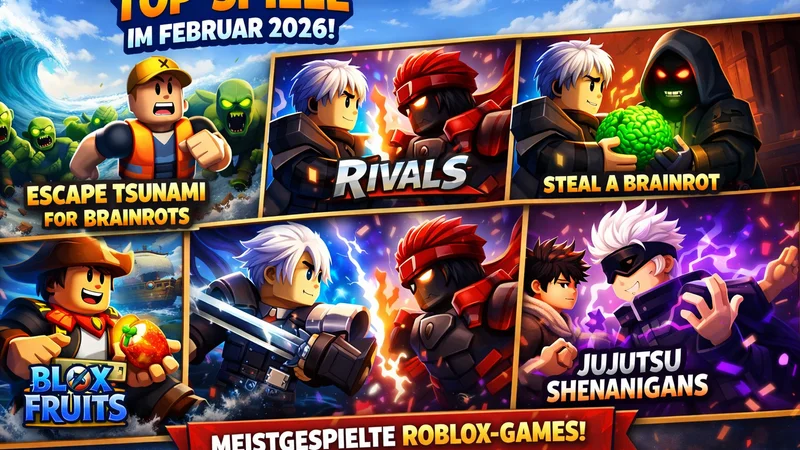Die 5 beliebtesten Roblox-Spiele im Februar 2026