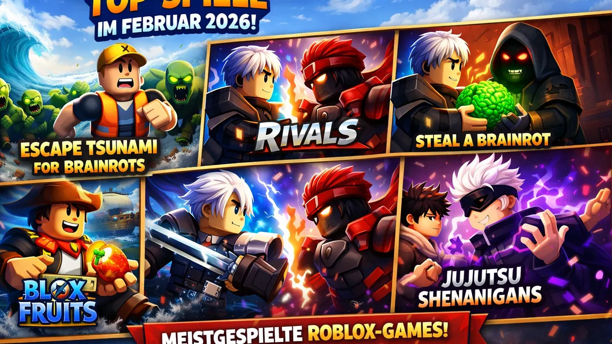 Die 5 beliebtesten Roblox-Spiele im Februar 2026