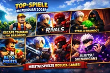 Die 5 beliebtesten Roblox-Spiele im Februar 2026