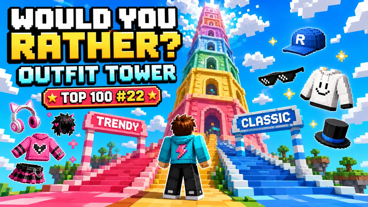 Would You Rather: Outfit Tower auf Roblox: Warum dieses Obby von #96 auf #22 sprang